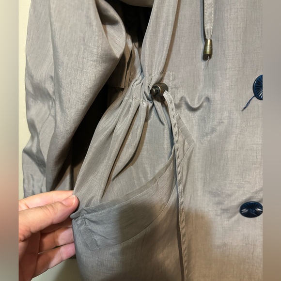 UTEX Hooded Trench Jacket, Cinch Waist - Picture 6 of 10